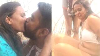 Sexy Marathi Bhabhi Kavita Steamy Hot Outdoor Sex MMS