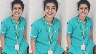 Dusky Tamil Nurse Girl Giving Deep Blowjob Painful Fucking