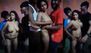 Busty Tamil Paid Aunty Nude Dancing & Fucking With Boys