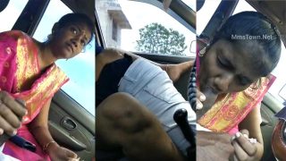 Tamil Innocent Bhabhi Blowjob & Fucking Inside Car Mms