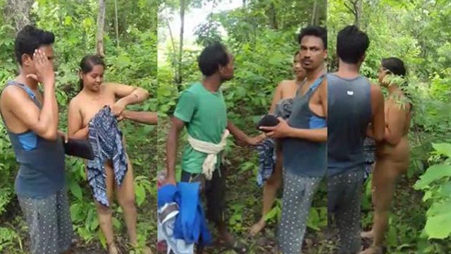 Punjabi Sexy Milf Fucking in Jungle – Caught By Local Guys