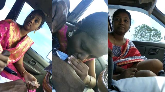 Punjabi Bhabhi Riding Ass Fucking inside Car